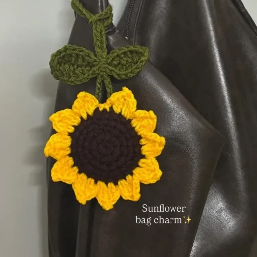Sunflower Keychain & Bag Charm