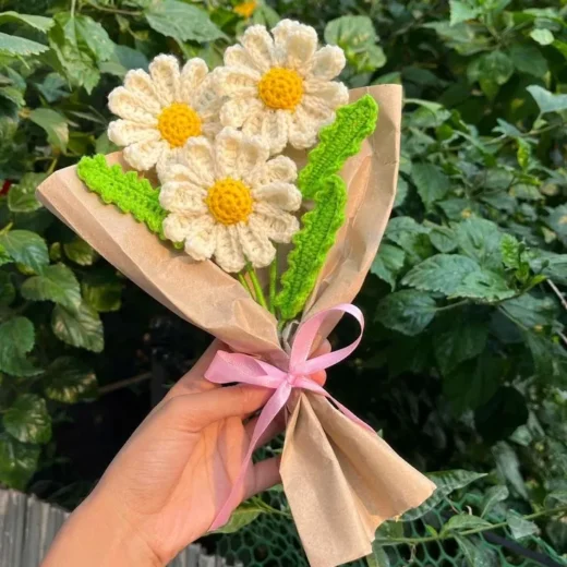 Crochet Daisy Bouquet