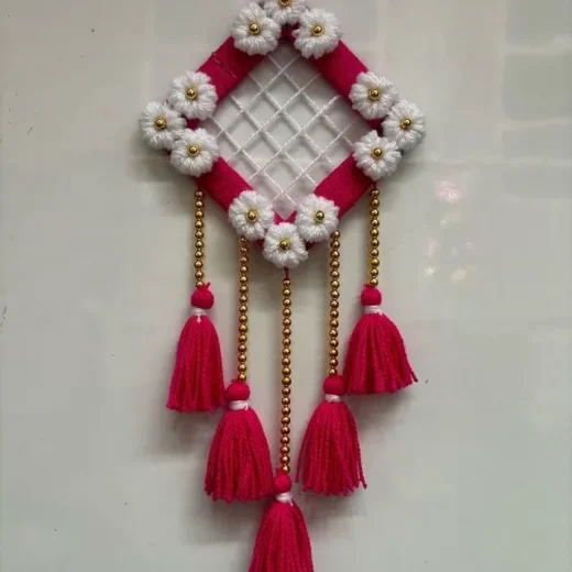 Pink Diamond Flower Hanging