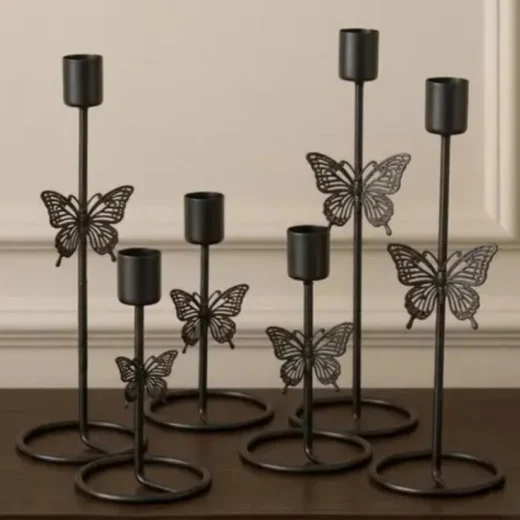 Butterfly Taper Candle Holders
