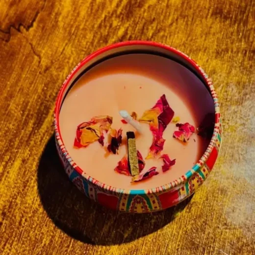 Mandala Tin Candles