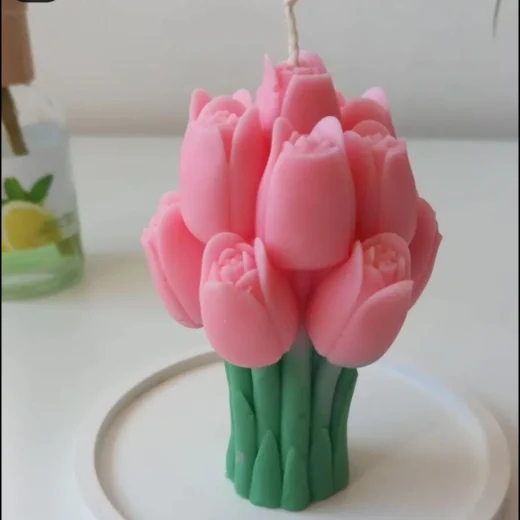 Tulip Bouquet Candle