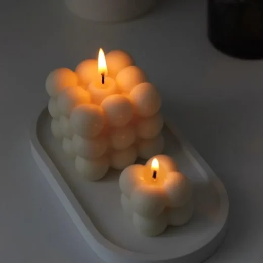 Bubble Cube Candle