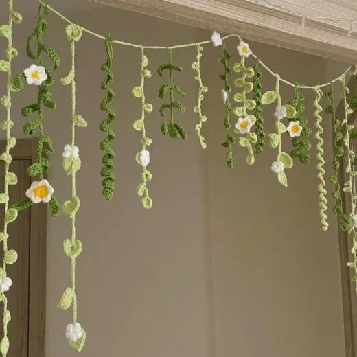 Crochet Vine Wall Hanging